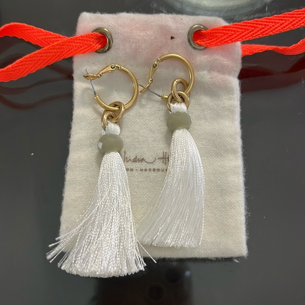 India Hicks tassel earrings